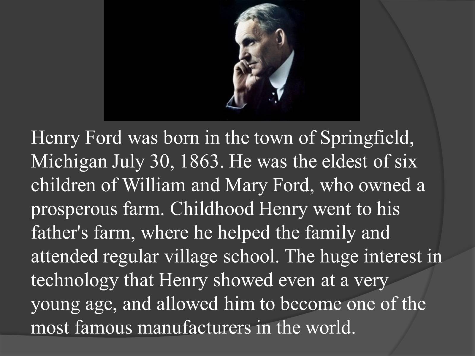 Презентація на тему «Henry Ford» - Слайд #2