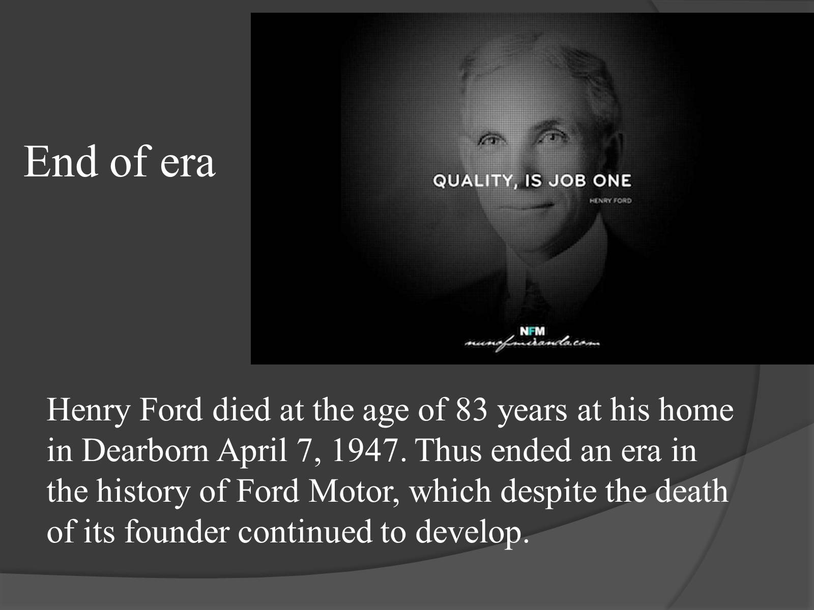 Презентація на тему «Henry Ford» - Слайд #9