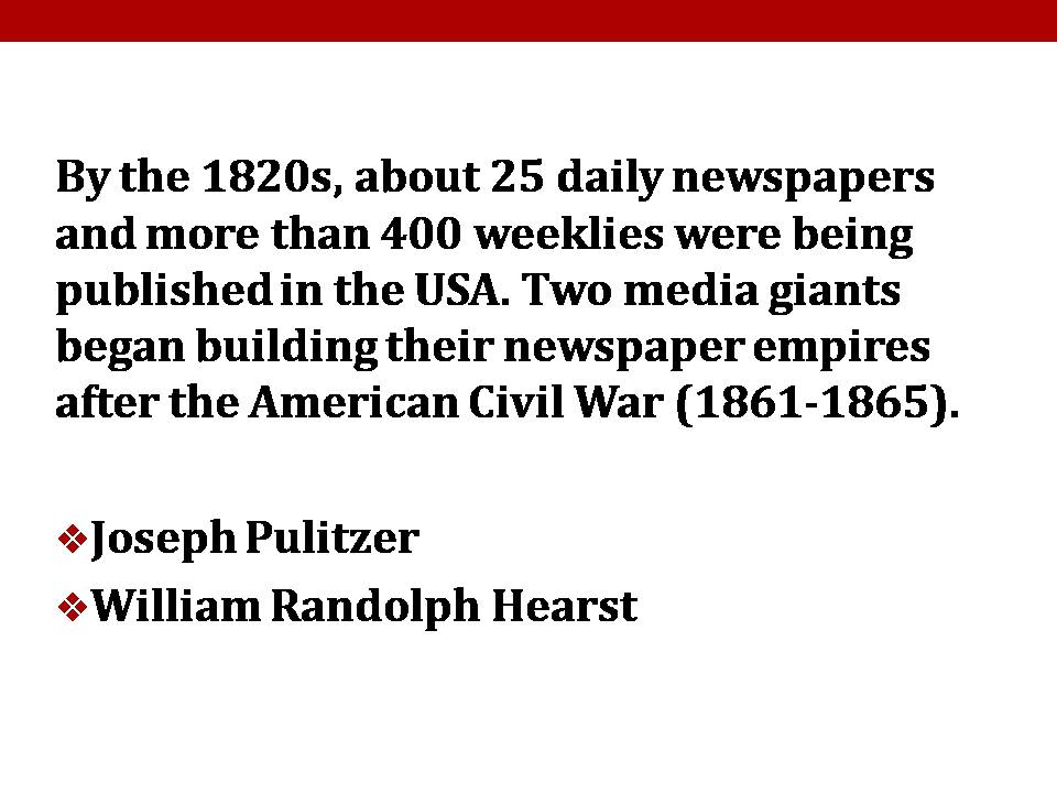 Презентація на тему «The History of American Press» - Слайд #8