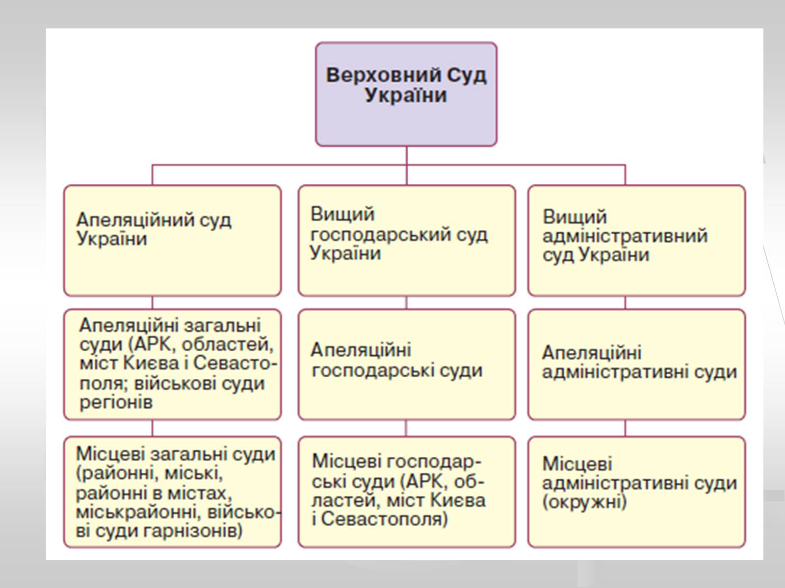 Презентація на тему «Судова влада в Україні» - Слайд #8