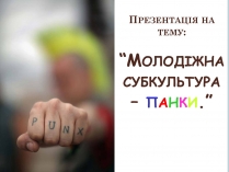 Презентація на тему «Панки» (варіант 1)