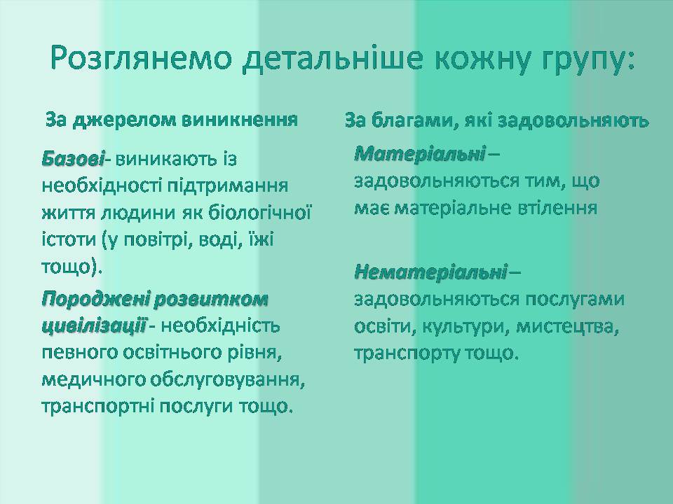 Презентація на тему «Потреби споживача» (варіант 2) - Слайд #4