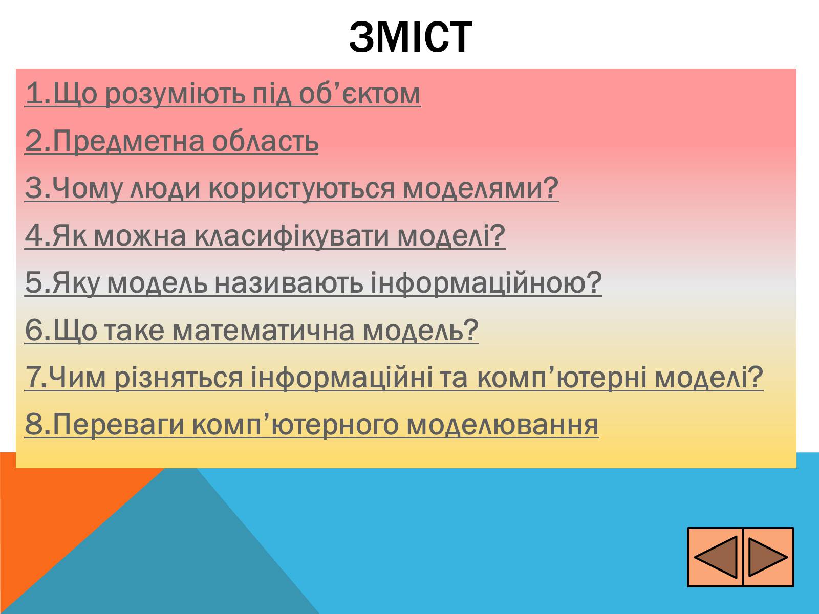 Презентація на тему «Процес моделювання» - Слайд #2