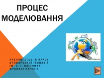 Презентація на тему «Процес моделювання»