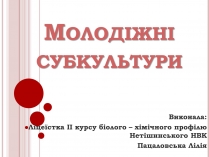 Презентація на тему «Молодіжні субкультури» (варіант 6)