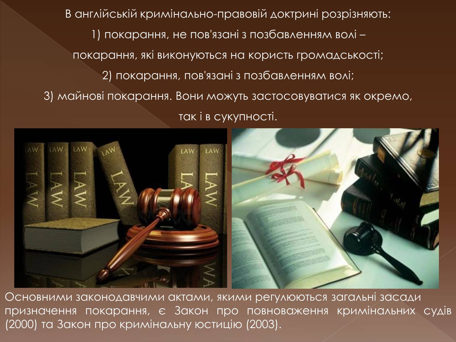 Презентація на тему «Кримінальне право у різних країнах світу» - Слайд #5