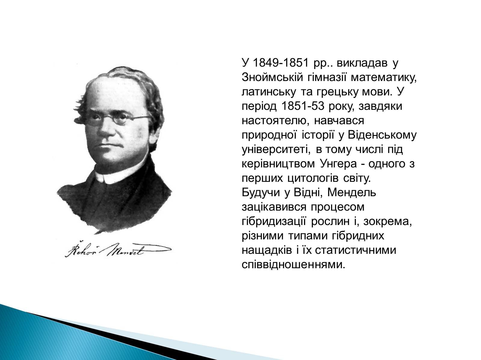 Презентація на тему «Мендель Грегор Йоганн» - Слайд #5