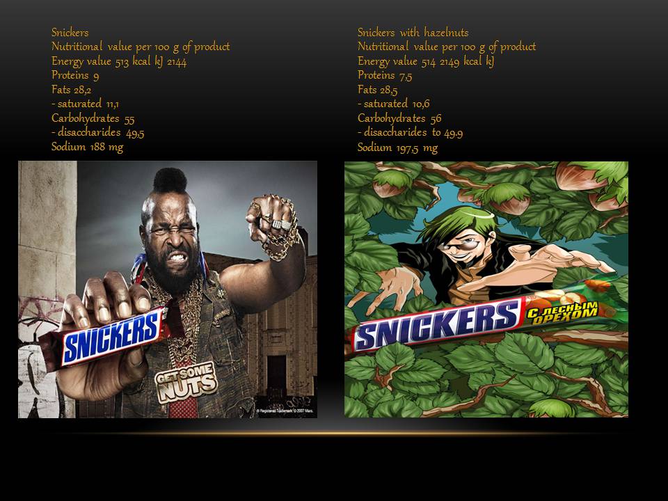Презентація на тему «Snickers» - Слайд #8