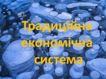 Презентація на тему «Традиційна економічна система»